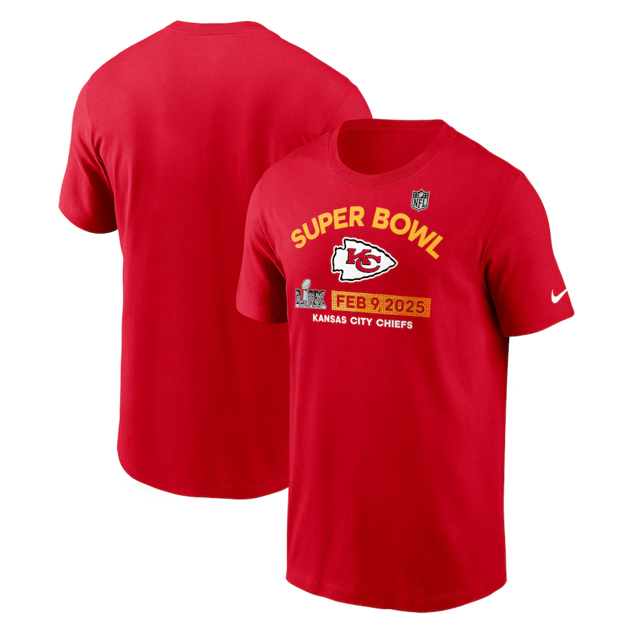 Men NFL Kansas City Chiefs red T shirts style 4->nfl t-shirts->Sports Accessory